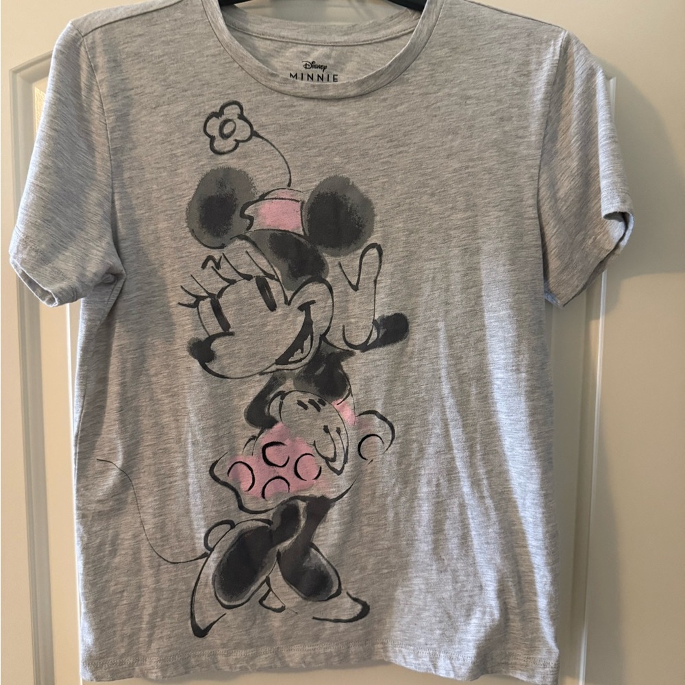 Disney Minnie Mouse Pink and Gray Women’s Tee